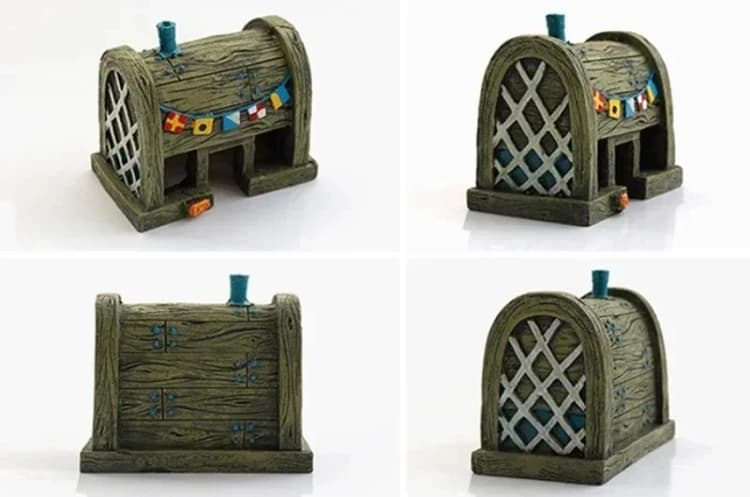 Aquarium Decor - SpongeBob's House and Krusty Krab
