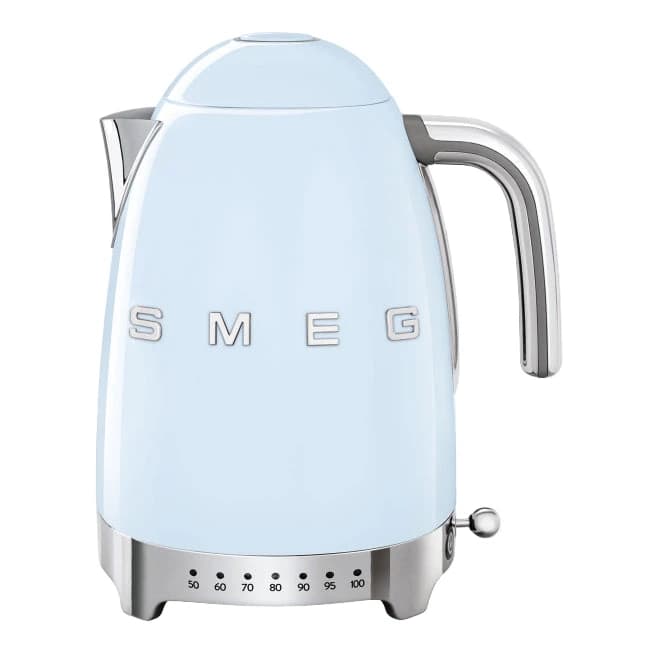 Smeg Variable Temperature Kettle, 1.7L, Pastel Blue