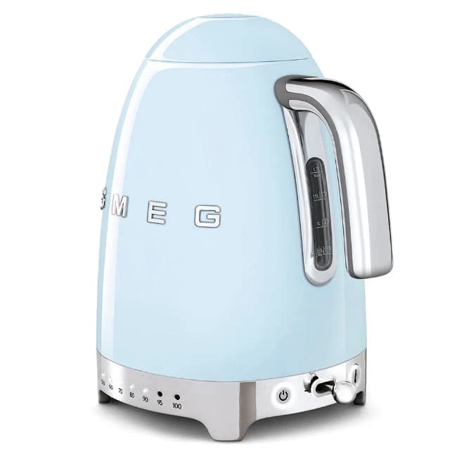 Smeg Variable Temperature Kettle, 1.7L, Pastel Blue