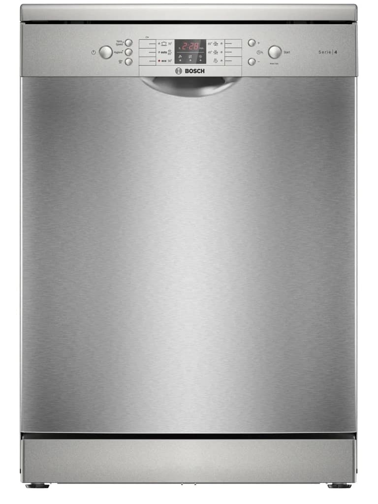 Bosch Dishwasher 6 Programs, 3 Sprays, 3 Racks, 14 Sets - Brushed Stainless Steel (SMS46NI20V) Series 4
