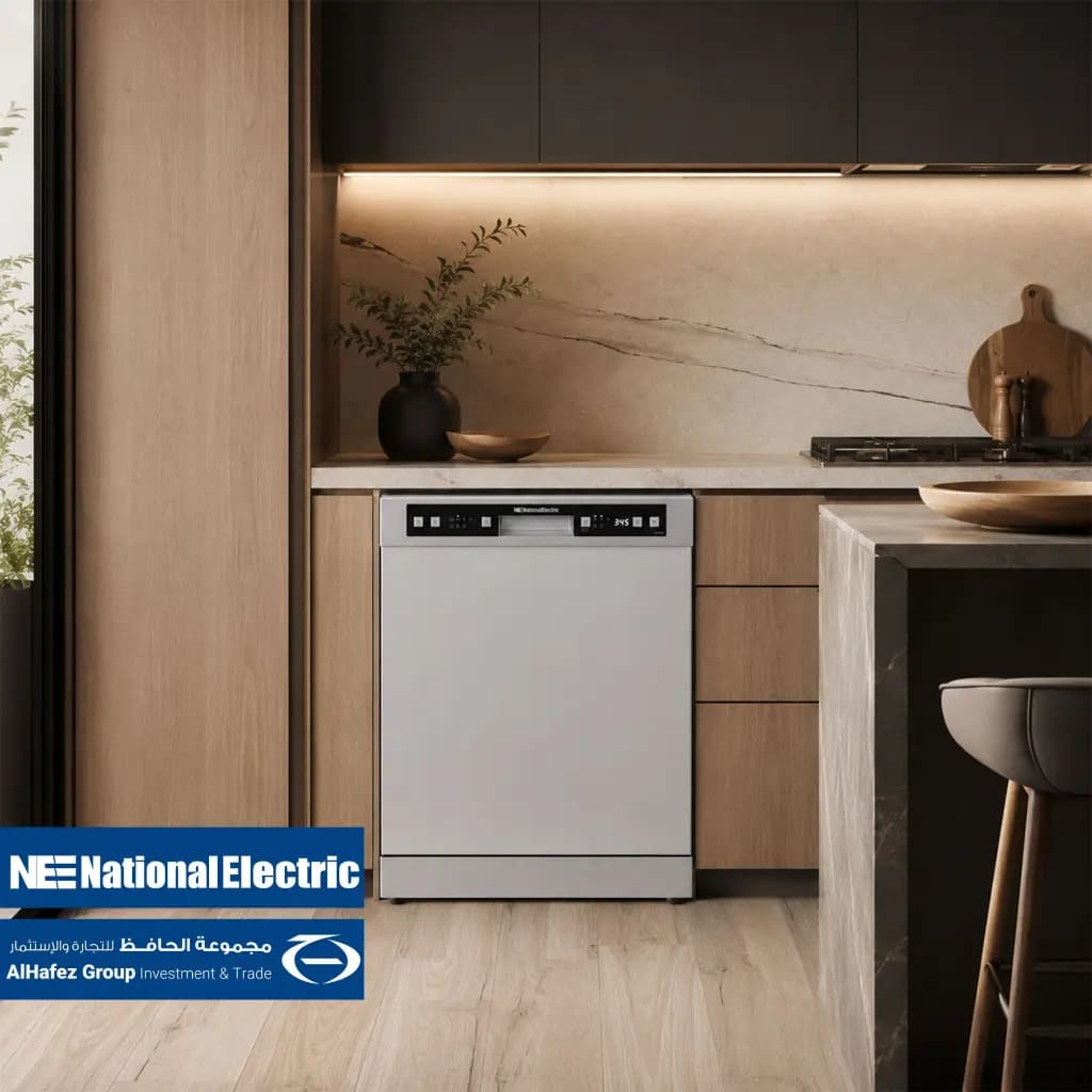 National Electric 6 Program 2 Basket Dishwasher - 12 Settings, Silver