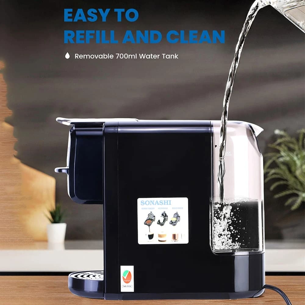 Sonashi 3-in-1 Capsule Coffee Machine Full Touch