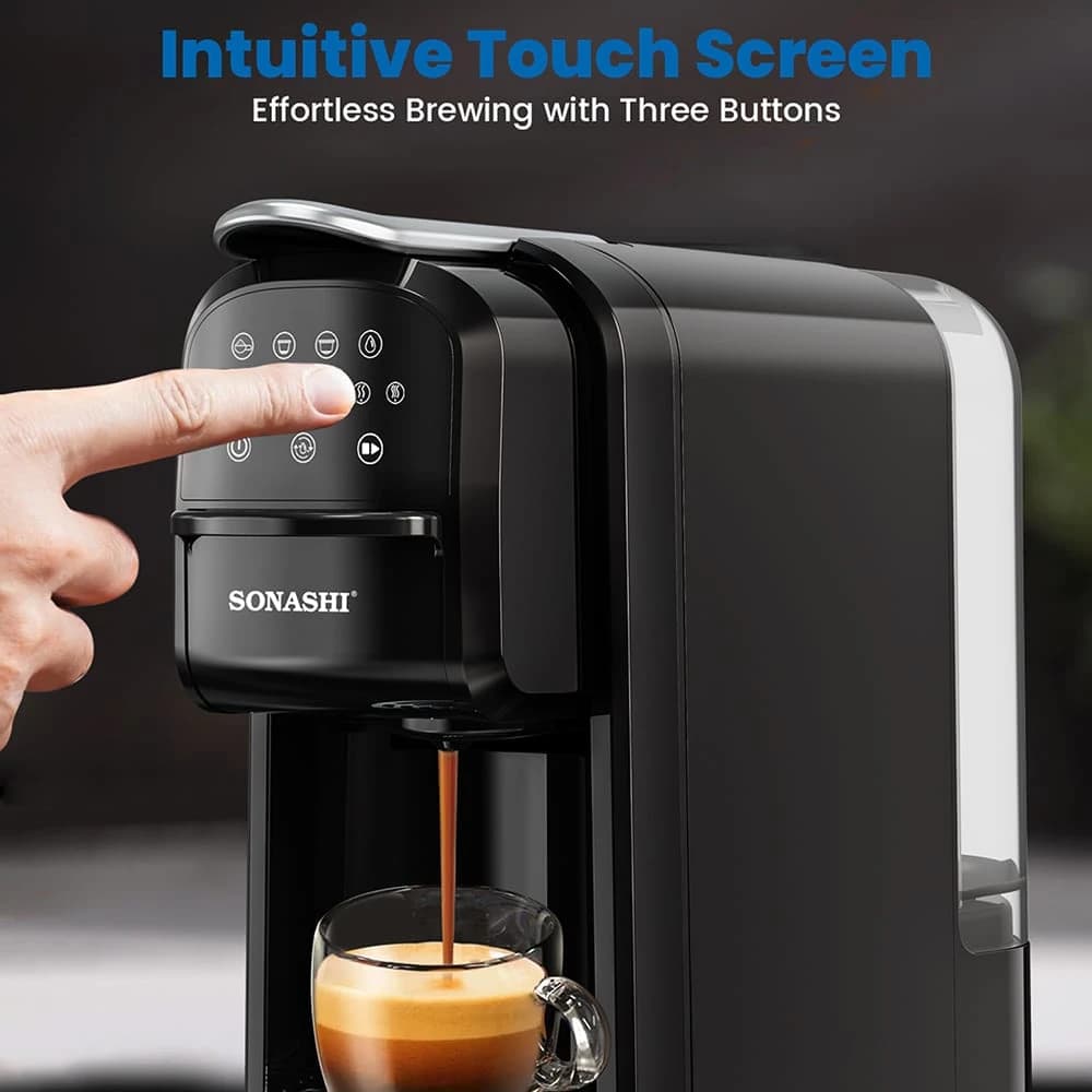 Sonashi 3-in-1 Capsule Coffee Machine Full Touch