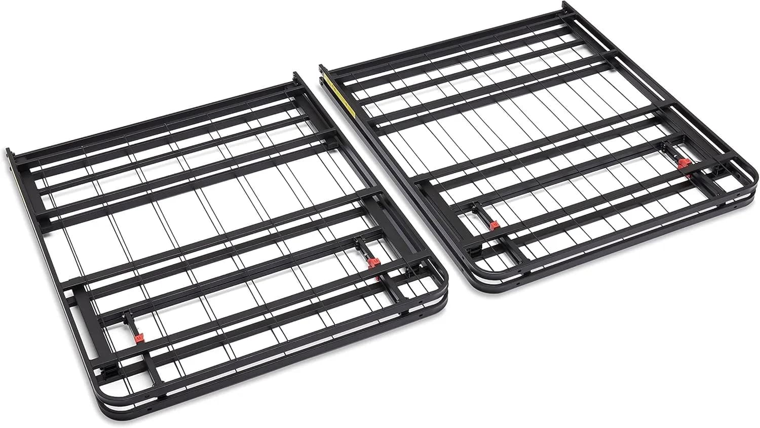 Amazon Basics Foldable Metal Bed Frame with Storage, Full Size, Black