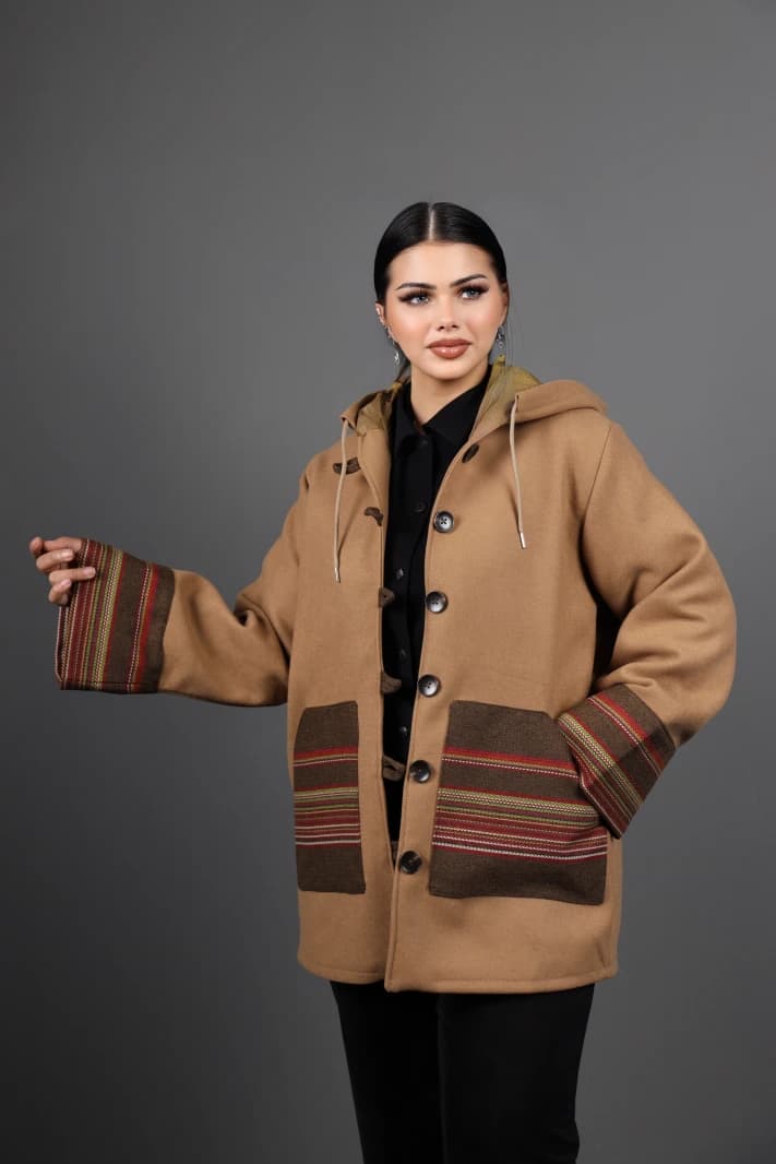 Beige with Brown Touch Jacket