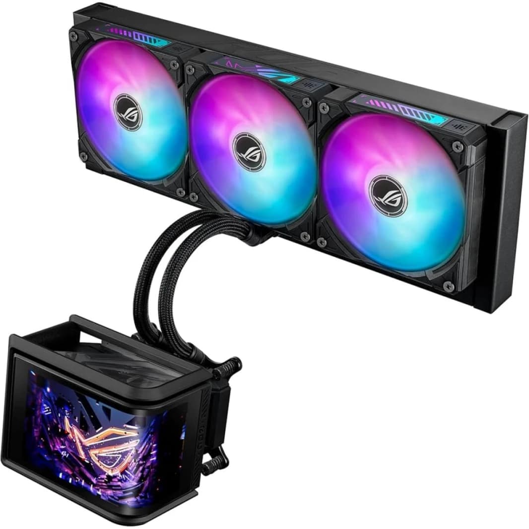 ASUS ROG Ryuo IV SLC 360 ARGB Liquid CPU Cooler with AMOLED Display