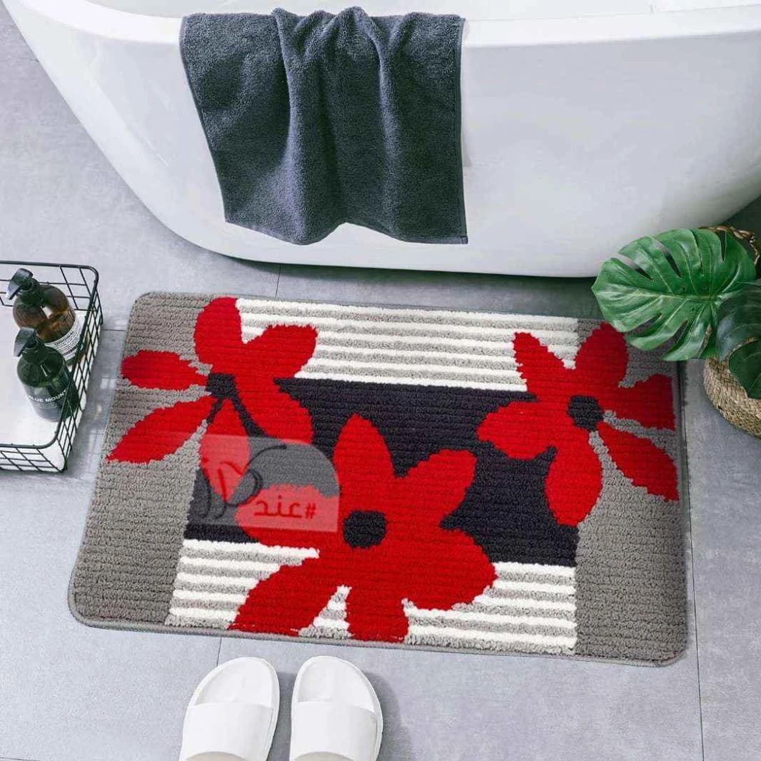 Retro Waterproof Bath Mat - Soft Polyester, Absorbent, Anti-Slip (60x90cm)