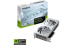 GIGABYTE GeForce RTX 5060 EAGLE OC ICE Graphics Card, 8GB GDDR7 128-Bit Memory