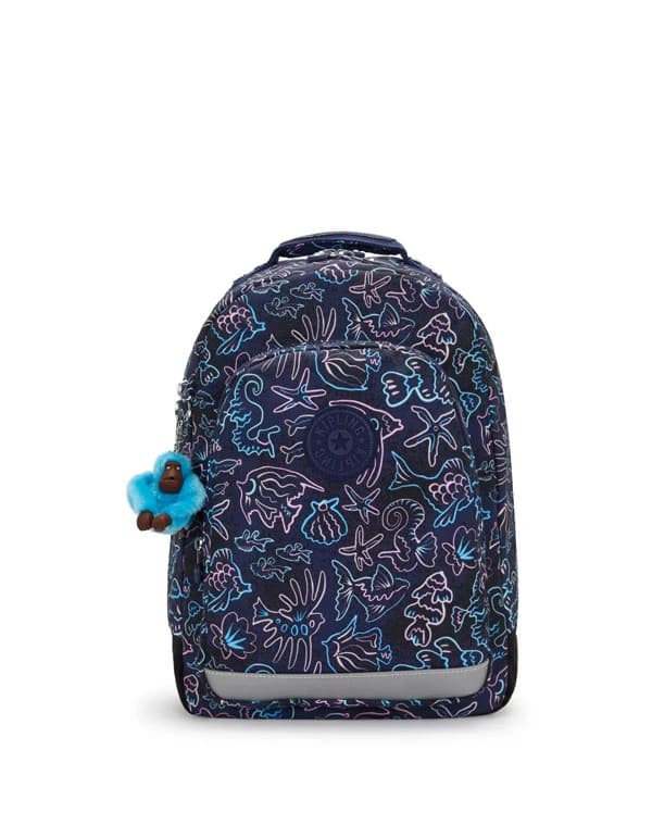Kipling Classroom Backpack - Disco Fish