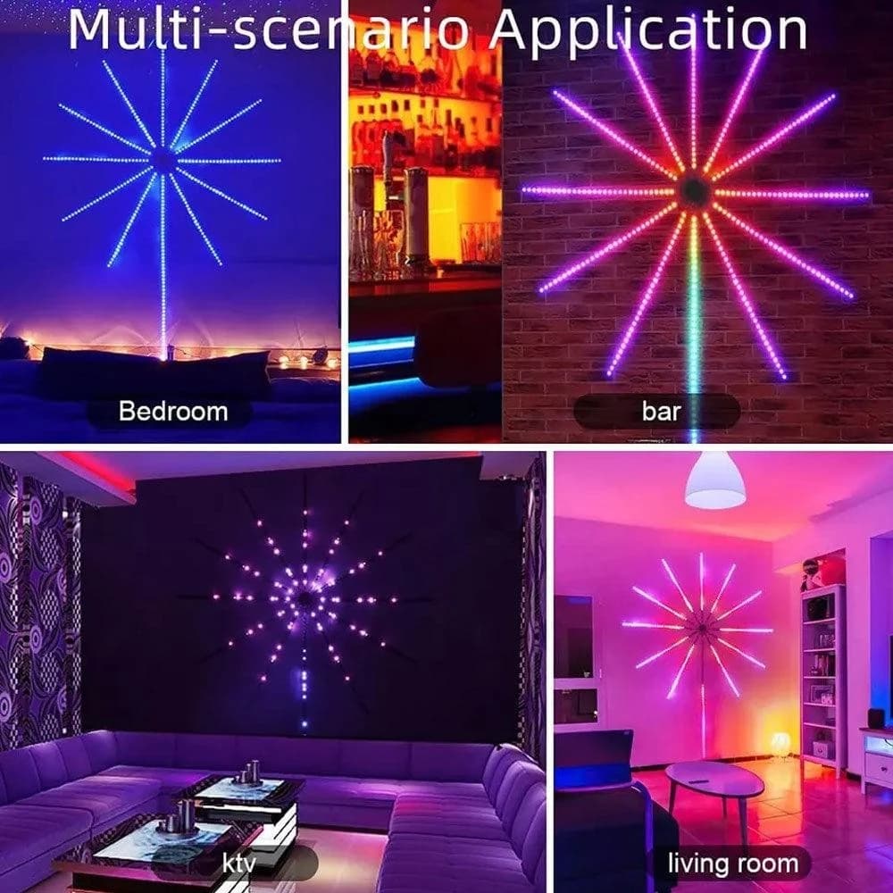 Firework Night Lamp RGB Bluetooth Music