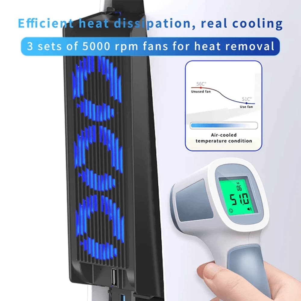 PS5 Game Console Air Cooling for Digital/Ultra-HD
