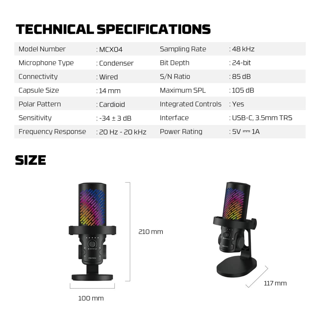 Fantech MCX04 Leviosa Aura Condenser Microphone