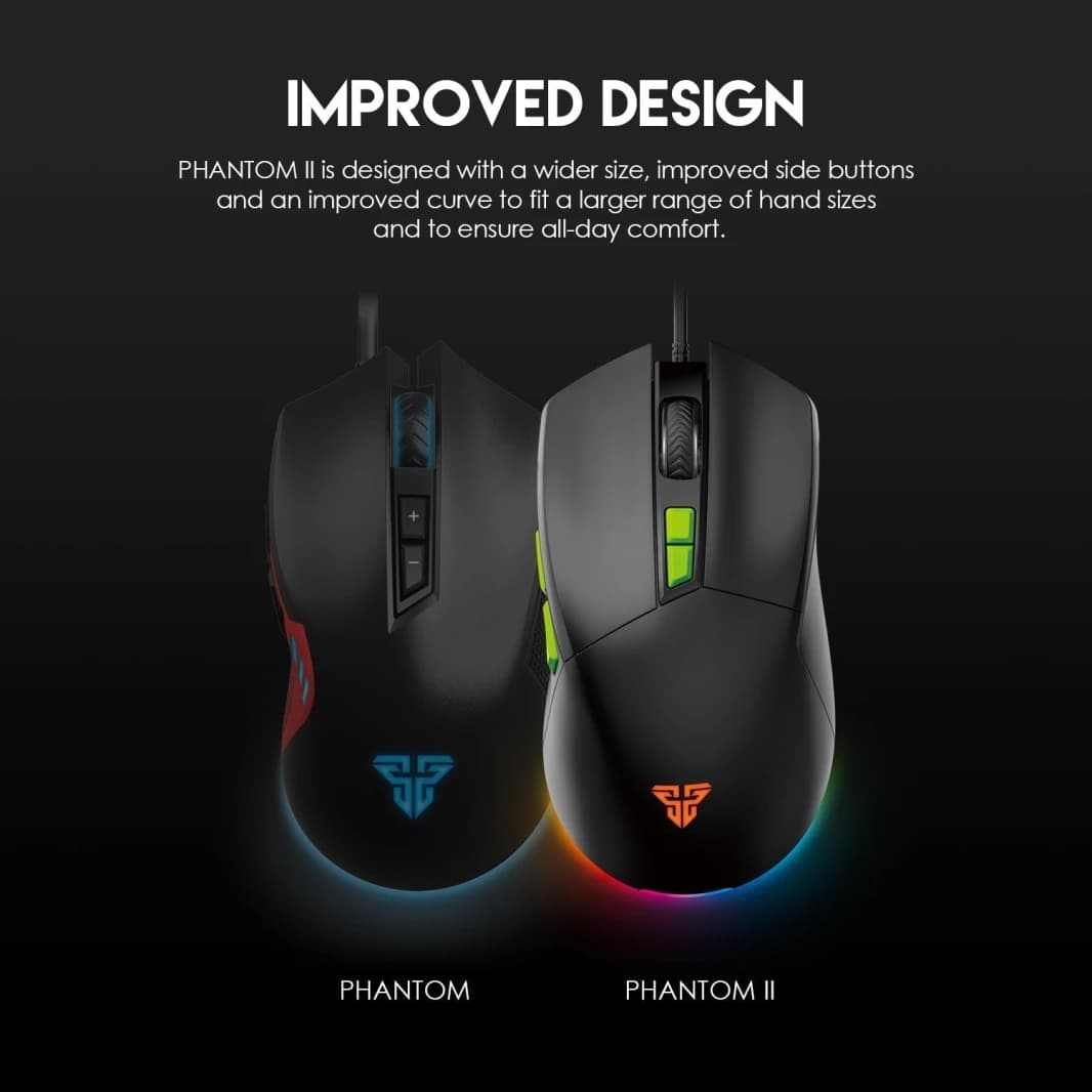 Fantech Phantom II VX6 Neon Macro Gaming Mouse