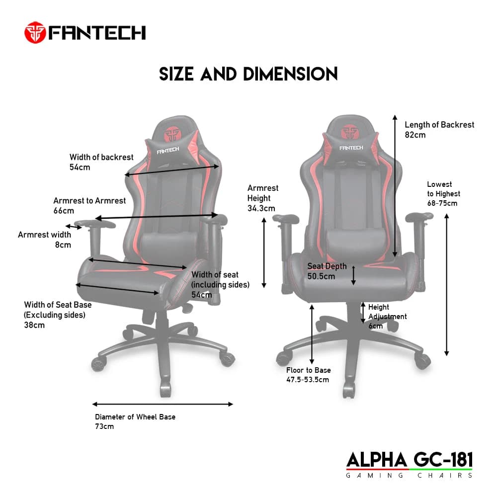 Fantech Alpha GC-181 Gaming Chair | Red