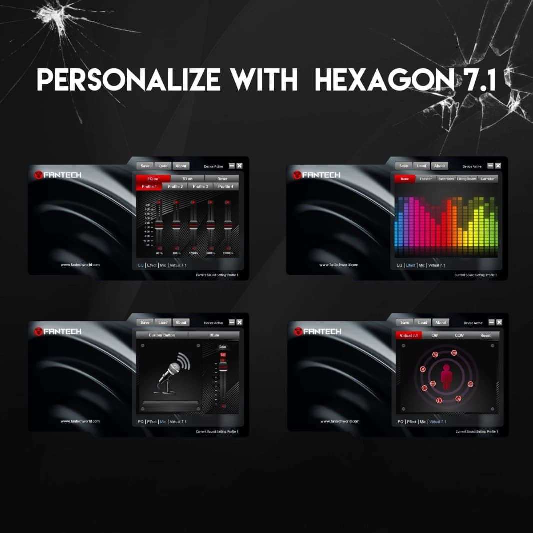 Fantech Hg21 Hexagon 7.1 Surround Gaming Headset