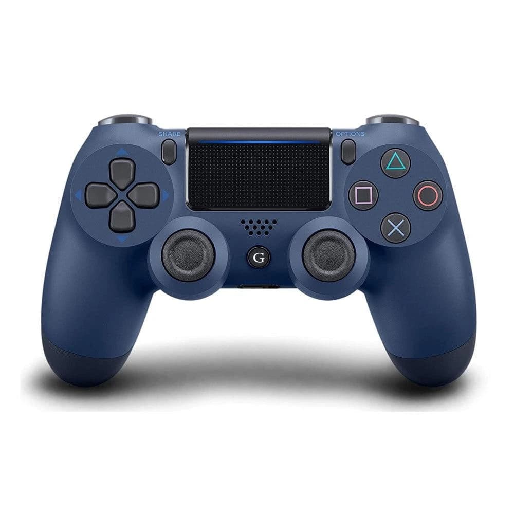 وحدة تحكم ألعاب لاسلكية باللون الأزرق الداكن لجهاز PS4