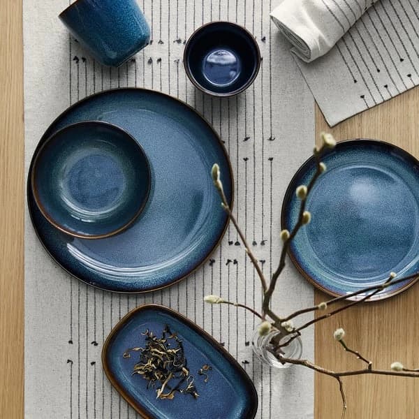 Side plate, dark grey, 20 cm