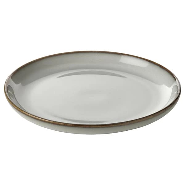 Side plate, dark grey, 20 cm