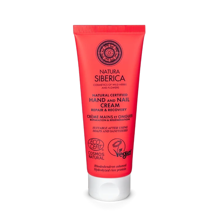 Natura Siberica Natural Certified Hand and Nail Cream - Repair & Recovery, 75 ml