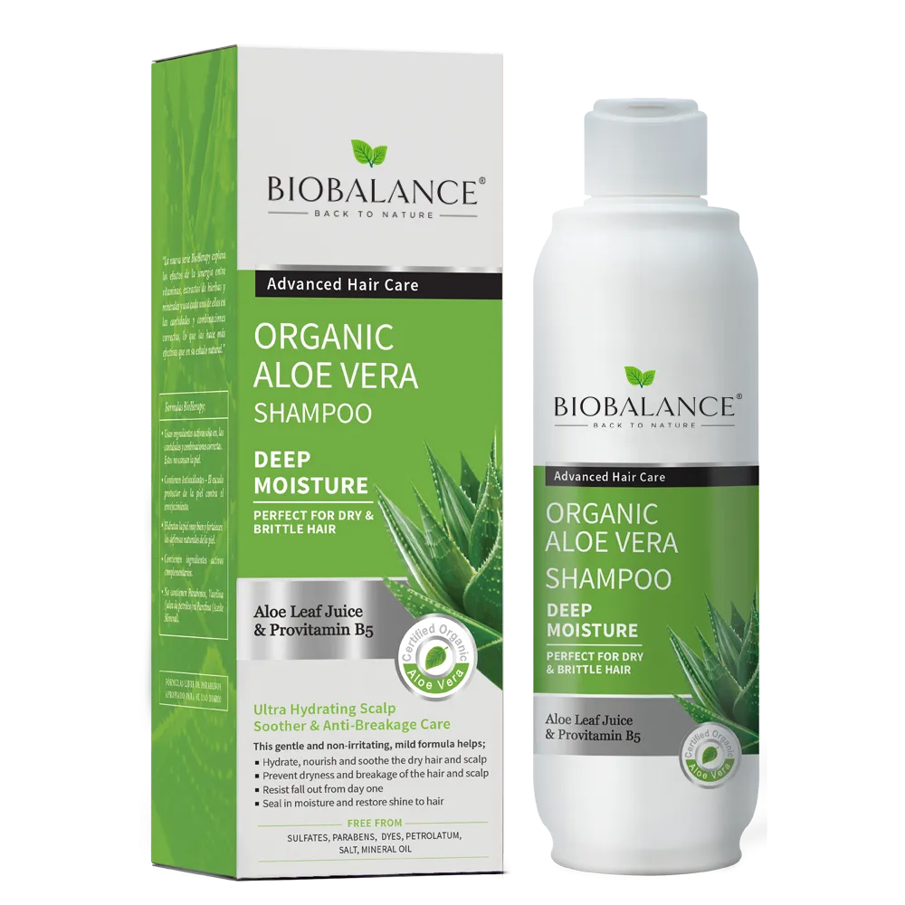 BIOBALANCE ORGANIC ALOE VERA SHAMPOO FOR DRY&BRITTLE HAIR