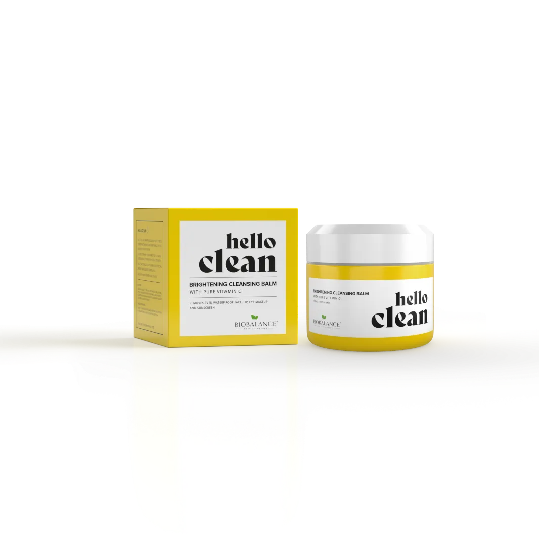 BIOBALANCE HELLO CLEAN BRIGTENING CLEANSING BALM WITH PURE VITAMIN C