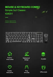 km001 wired office keyboard and Mouse