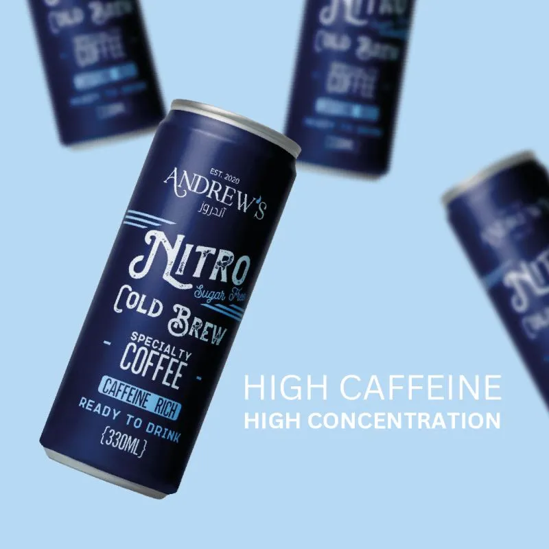 Andrew's Nitro Sugar Free Cold Brew Coffee, 330ml