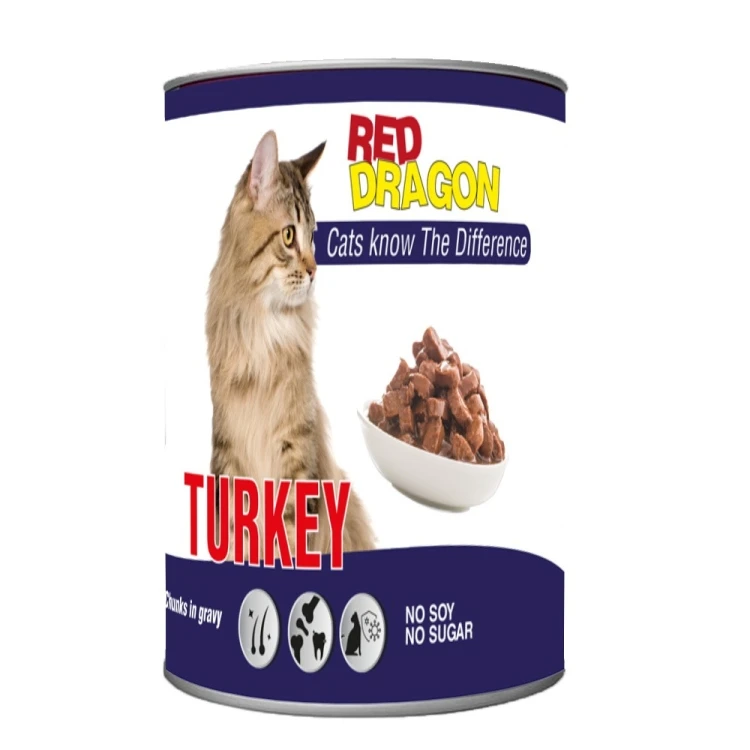 Wet Red Dragon Cat Food – Turkey Flavor, 400g (12 pcs)