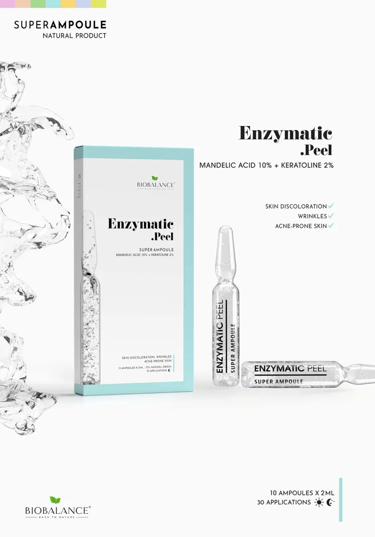 ENZYMATIC PEEL SUPER AMPOULE % الكيراتولين 2%+حمض الماندليك10