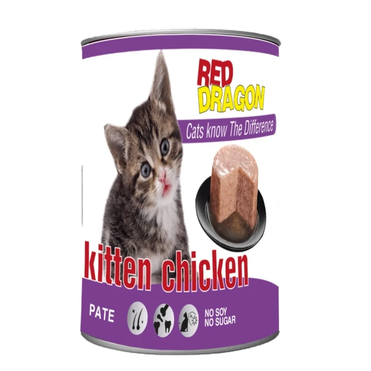 Red Dragon Wet Cat Food Kitten Pâté 400g - 12 Pieces