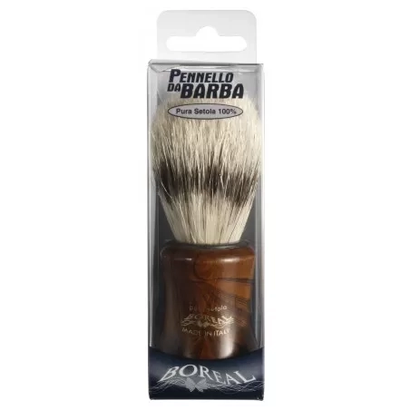 Boreal Shaving Brush Wood Handle - Natural Bristle