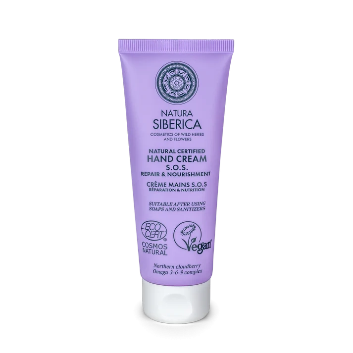 Natura Siberica - Natural Certified Hand Cream - S.O.S. Repair & Nourishment, 75 ml