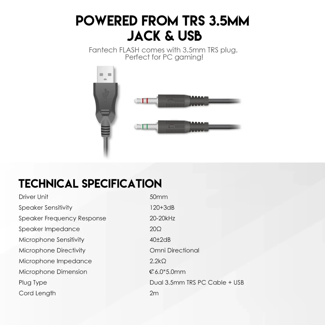 لوحة مفاتيح وماوس للألعاب من FANTECH P51