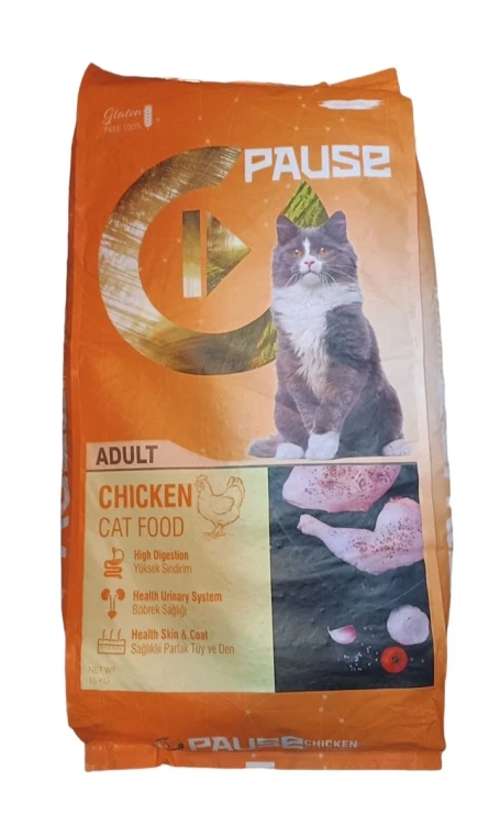 PAUSE DRY FOOD CHICKEN 15 KG