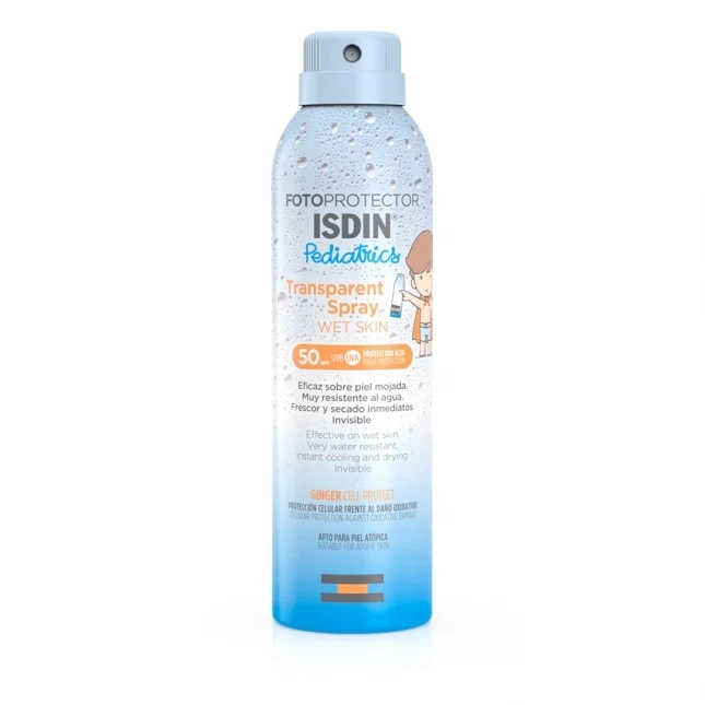 ISDIN Transparent Spray Pediatrics Wet Skin SPF50+ 250ml