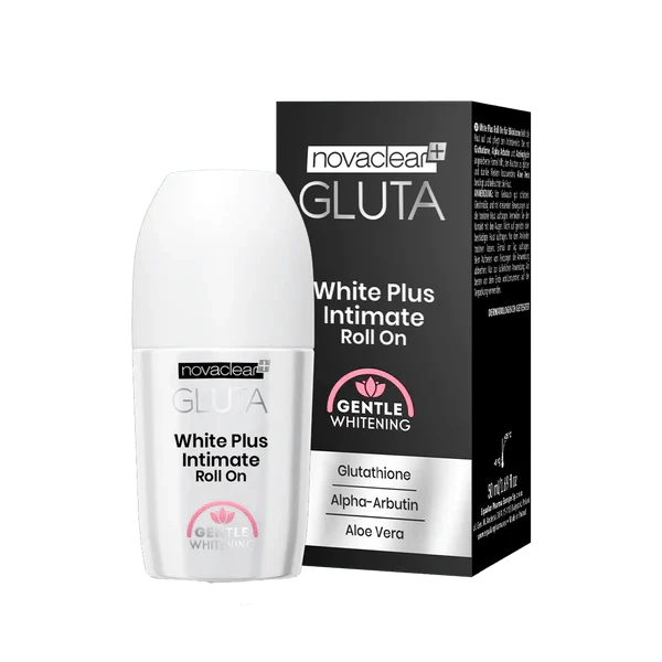 Gluta White Plus Intimate Roll On, Intimate Areas Whitening With Glutathione -50Ml- Novaclear