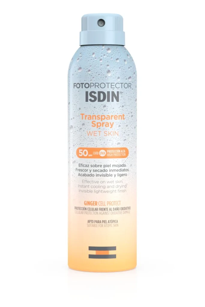 Isdin fotoprotector transparent spray wet skin spf 250ml