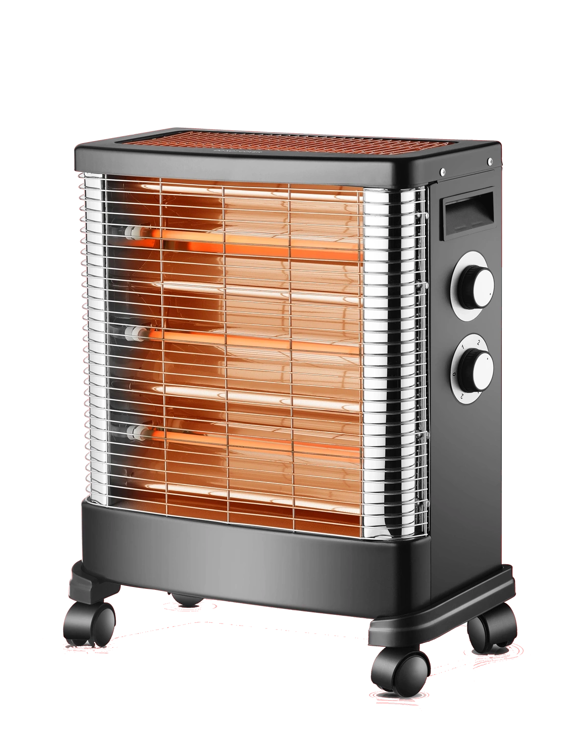 Elecrtomatic Quartz Heater 2400W and 3 Heat Settings With Tip-over Switch