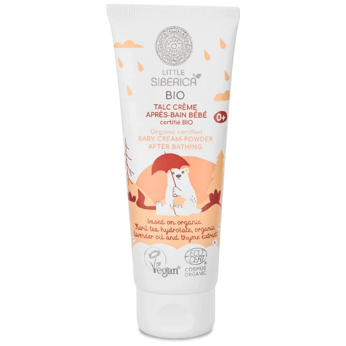 Little Siberica Organic Certified Baby Cream-Powder After Bathing, 75 ml