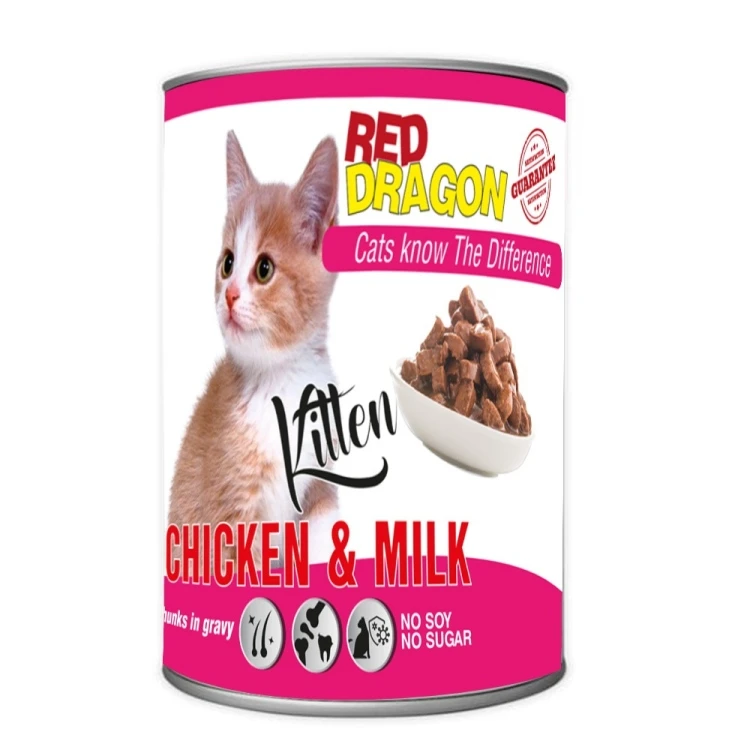 WET RED DRAGON KITTEN & MILK 400 GR (12 PCS)