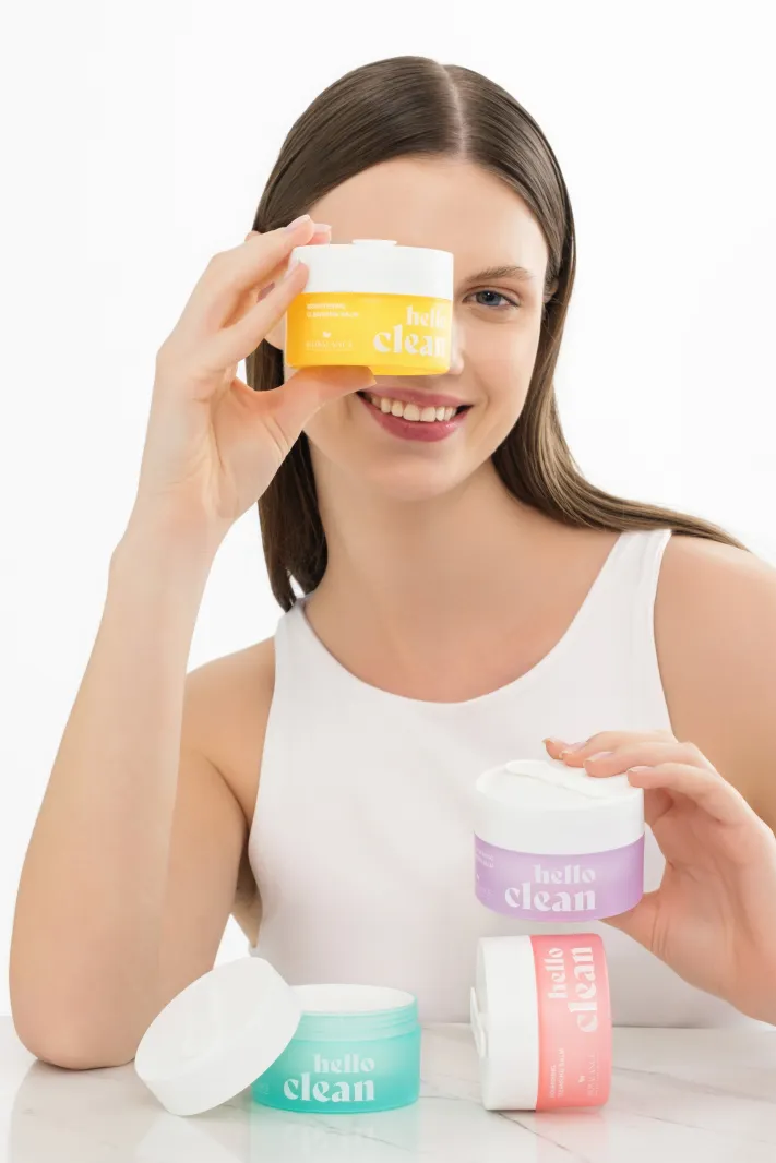 BIOBALANCE HELLO CLEAN BRIGTENING CLEANSING BALM WITH PURE VITAMIN C