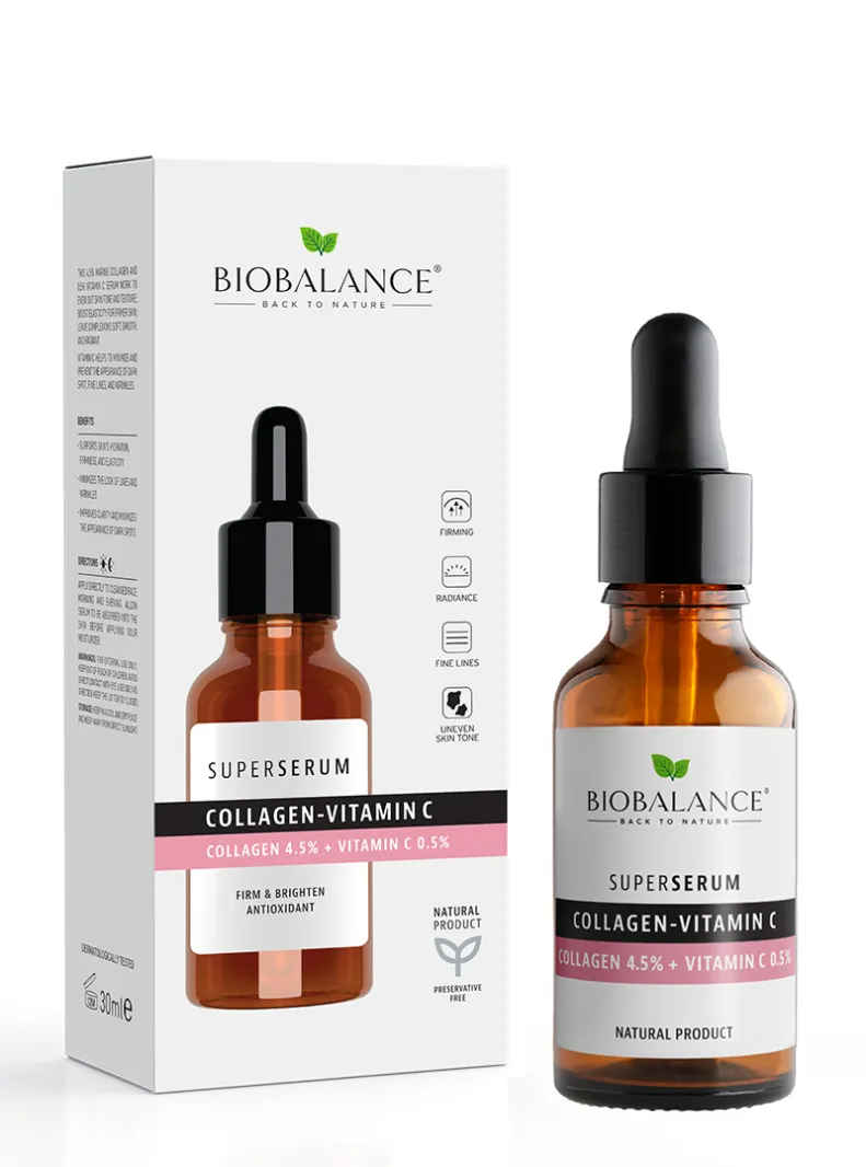 BIO BALANCE COLLAGEN -VITAMIN C COLLAGEN 4,5% + VITAMIN C 0,5% SUPER SERUM