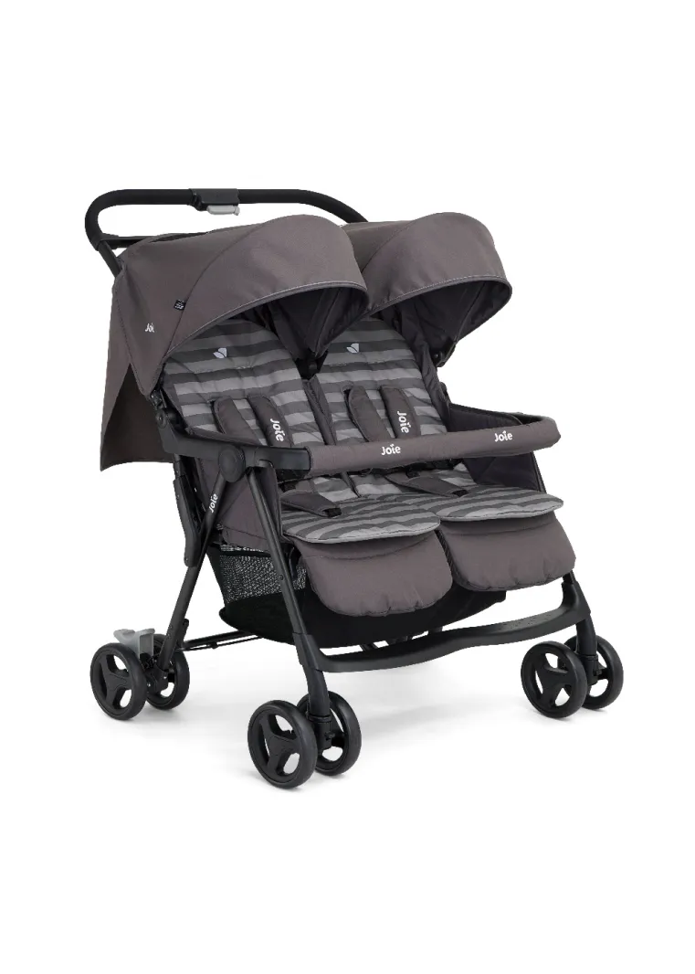 Joy Aire Twin Stroller - Dark Grey