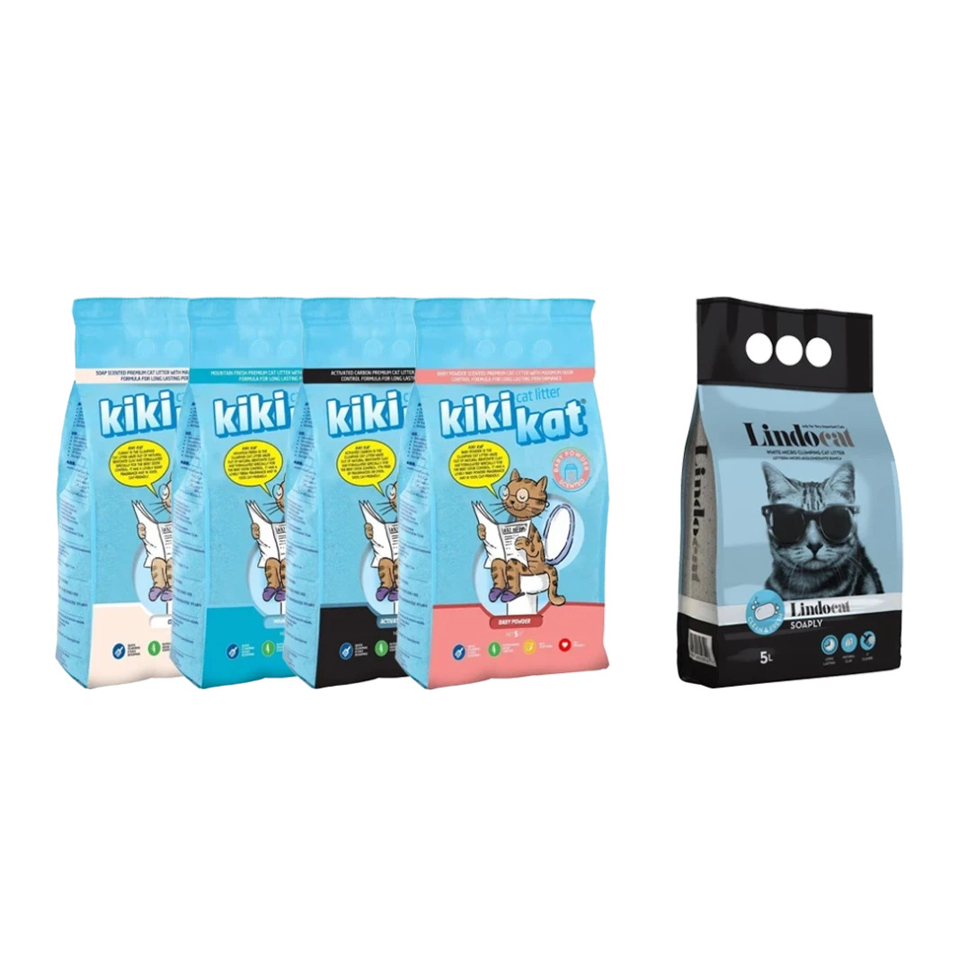 Kikikat & Lindocat 25L Scented Cat Litter Offer with Multiple Fragrance Options