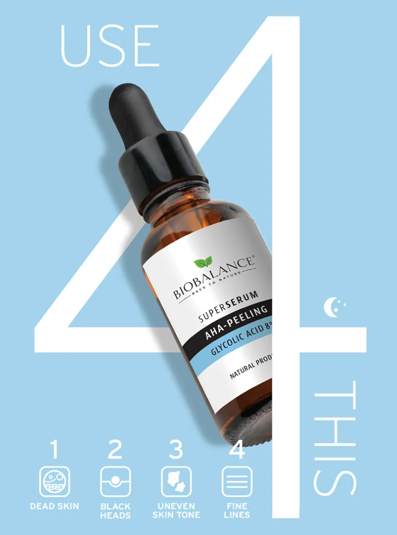 BIO BALANCE AHA PEELING GLYCOLIC ACID 8% SUPER SERUM