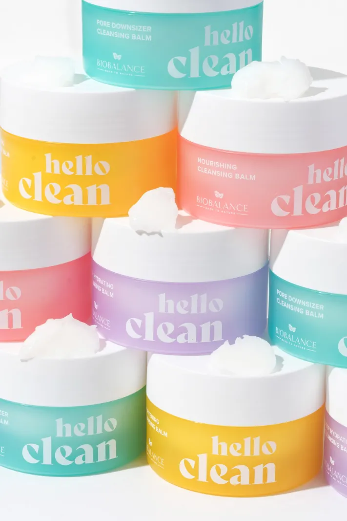 BIOBALANCE HELLO CLEAN BRIGTENING CLEANSING BALM WITH PURE VITAMIN C