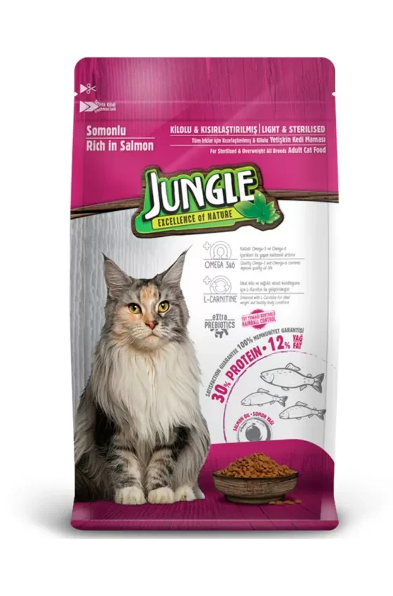 JUNGLE ADULT CAT STERILISED SALMON 1.50 KG