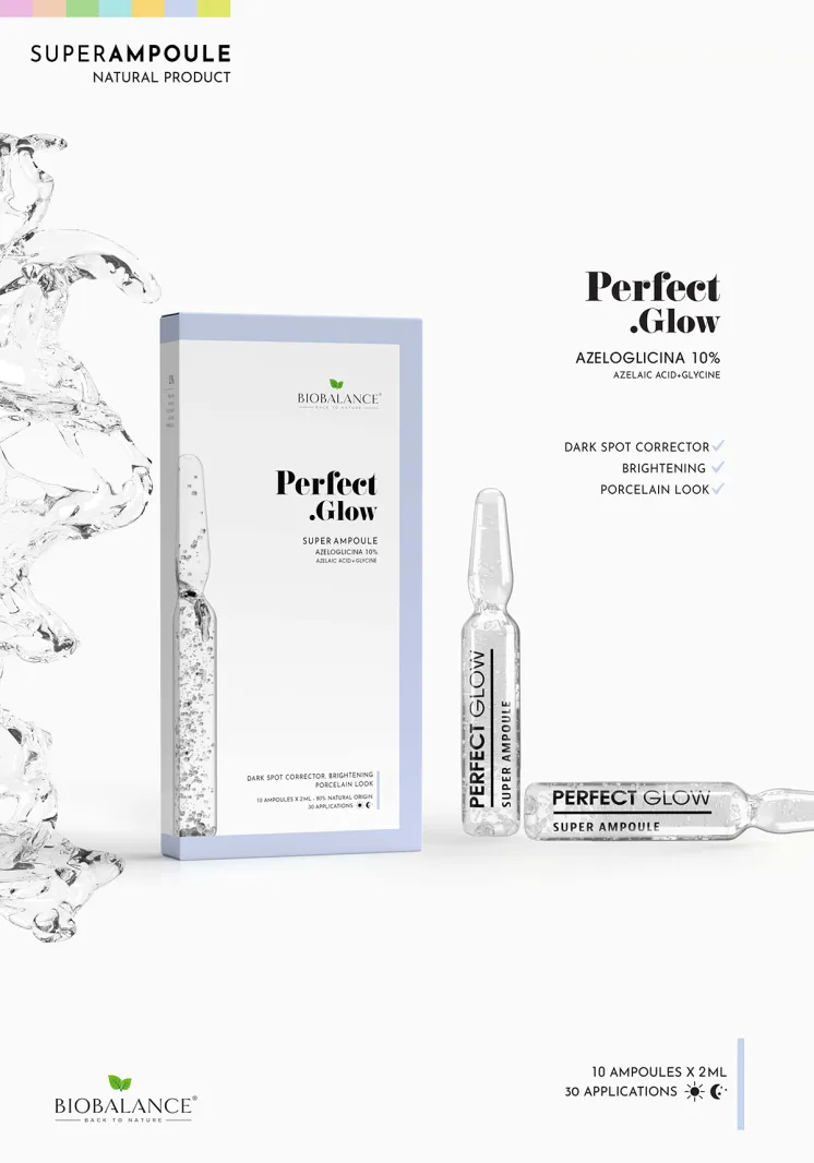 PERFECT GLOW SUPER AMPOULE % حمض اللأزيليك+الجليسين,أزيلوغليسينا10