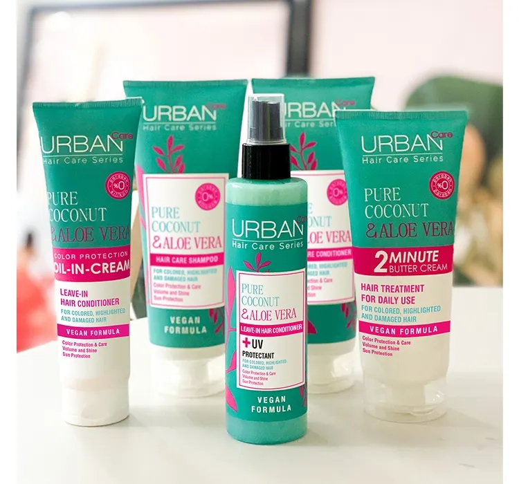 Urban Care العناية النقية بزيت جوز الهند والألوفيرا لحماية اللون - كريم مرطب بالزيت