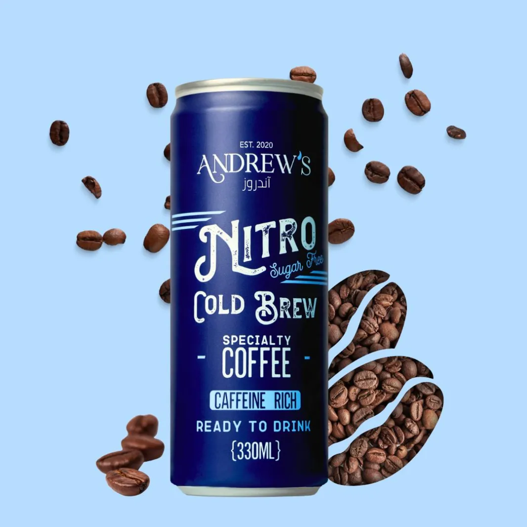 Andrew's Nitro Sugar Free Cold Brew Coffee, 330ml